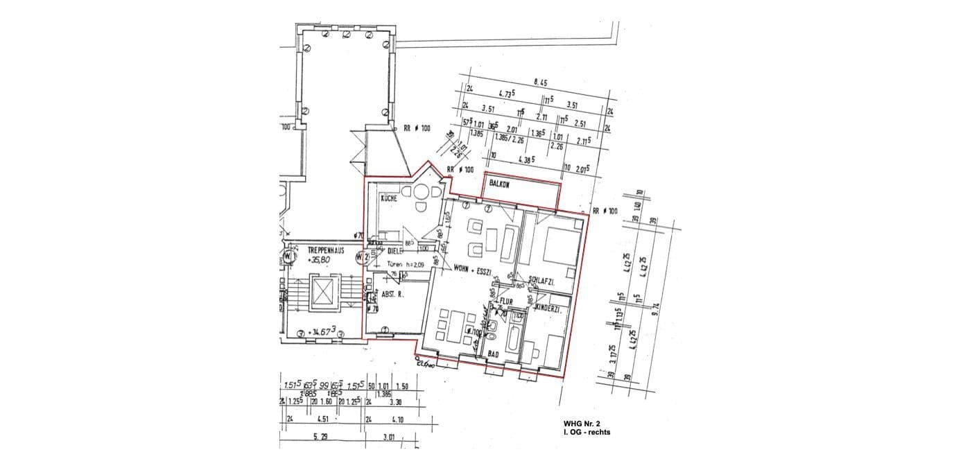 Pronájem bytu 3+1 105 m², Mühlenstraße 58-60, Rheine, Severní Porýní-Vestfálsko Pronájem bytu 3+1 105 m², Mühlenstraße 58-60, Rheine, Severní Porýní-Vestfálsko