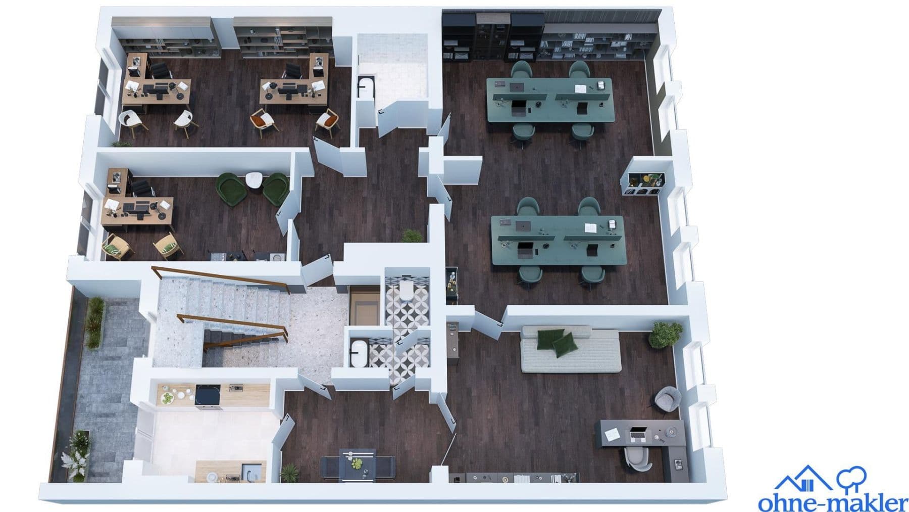 Pronájem kanceláře 160 m², Düsseldorf, Severní Porýní-Vestfálsko Pronájem kanceláře 160 m², Düsseldorf, Severní Porýní-Vestfálsko
