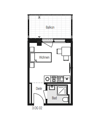 Pronájem bytu 1+1 25 m², Steinbühler Straße 4-6, Nürnberg, Bavorsko Pronájem bytu 1+1 25 m², Steinbühler Straße 4-6, Nürnberg, Bavorsko