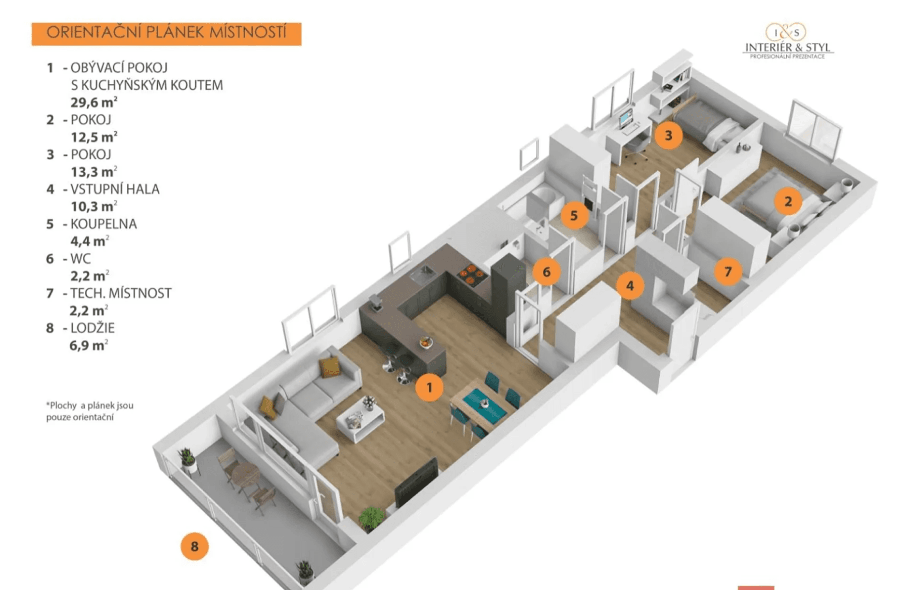 Pronájem bytu 3+kk 79 m², Waltariho, Praha, Praha Pronájem bytu 3+kk 79 m², Waltariho, Praha, Praha