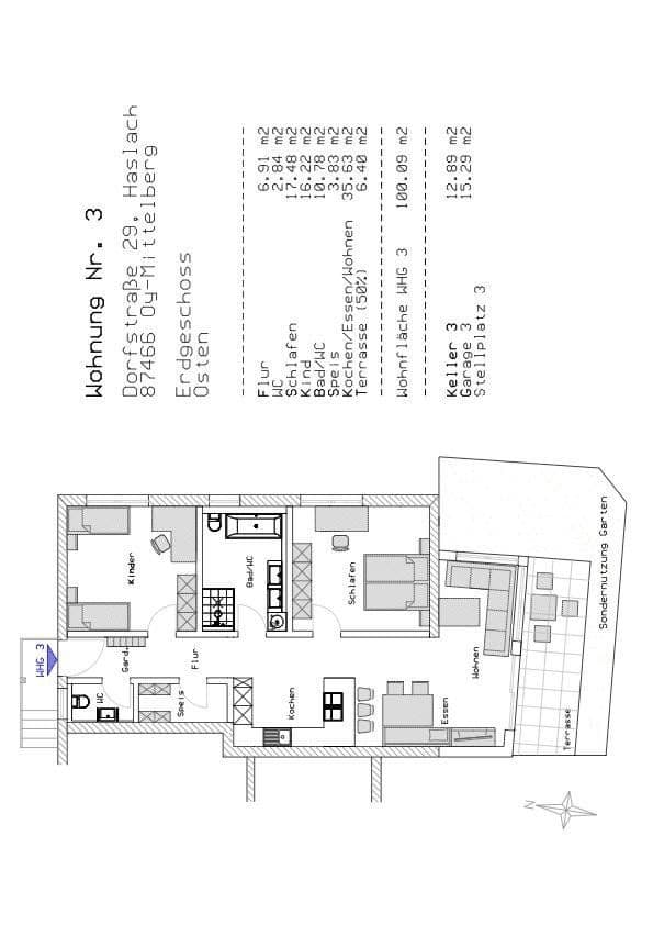 Pronájem bytu 3+1 101 m², Dorfstraße 29, Oy-Mittelberg, Bavorsko Pronájem bytu 3+1 101 m², Dorfstraße 29, Oy-Mittelberg, Bavorsko