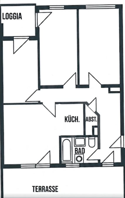Pronájem bytu 4+1 89 m², Windmühlstraße 2-4, Mannheim, Bádensko-Württembersko Pronájem bytu 4+1 89 m², Windmühlstraße 2-4, Mannheim, Bádensko-Württembersko