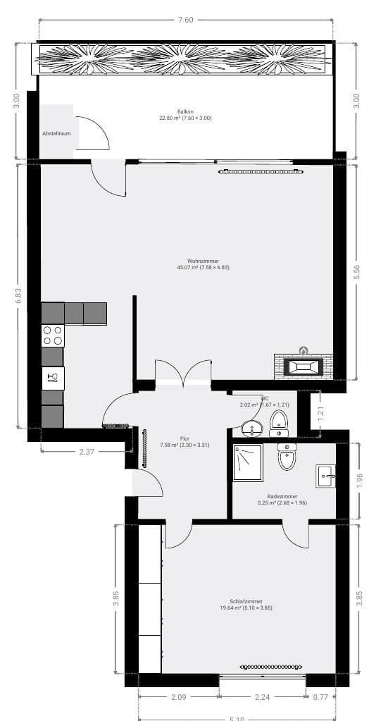 Prodej bytu 2+1 86 m², Fliederweg 1, Seevetal, Dolní Sasko Prodej bytu 2+1 86 m², Fliederweg 1, Seevetal, Dolní Sasko