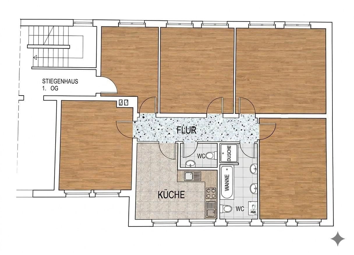 Pronájem bytu 4+kk 114 m², Gerhart-Hauptmann-Straße 43/45, Teltow, Braniborsko Pronájem bytu 4+kk 114 m², Gerhart-Hauptmann-Straße 43/45, Teltow, Braniborsko