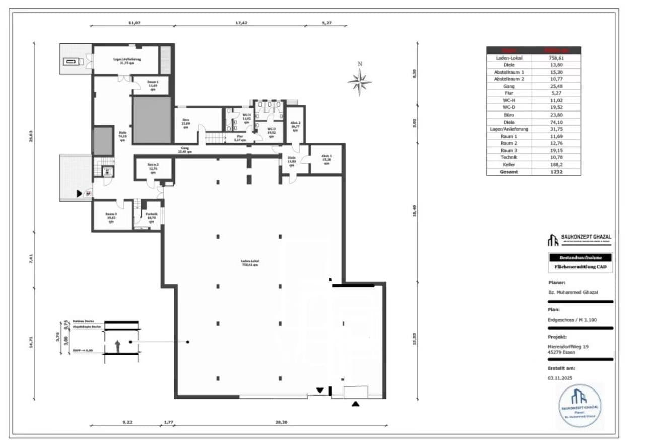 Pronájem nebytového prostoru 1.236 m², MierendorffWeg 19, Essen, Severní Porýní-Vestfálsko Pronájem nebytového prostoru 1.236 m², MierendorffWeg 19, Essen, Severní Porýní-Vestfálsko
