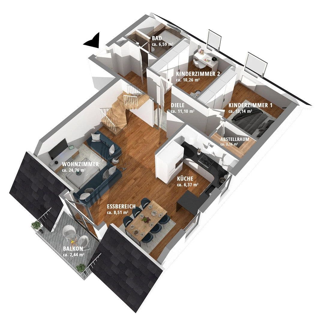 Prodej bytu 4+1 122 m², Hirschaid, Bavorsko Prodej bytu 4+1 122 m², Hirschaid, Bavorsko
