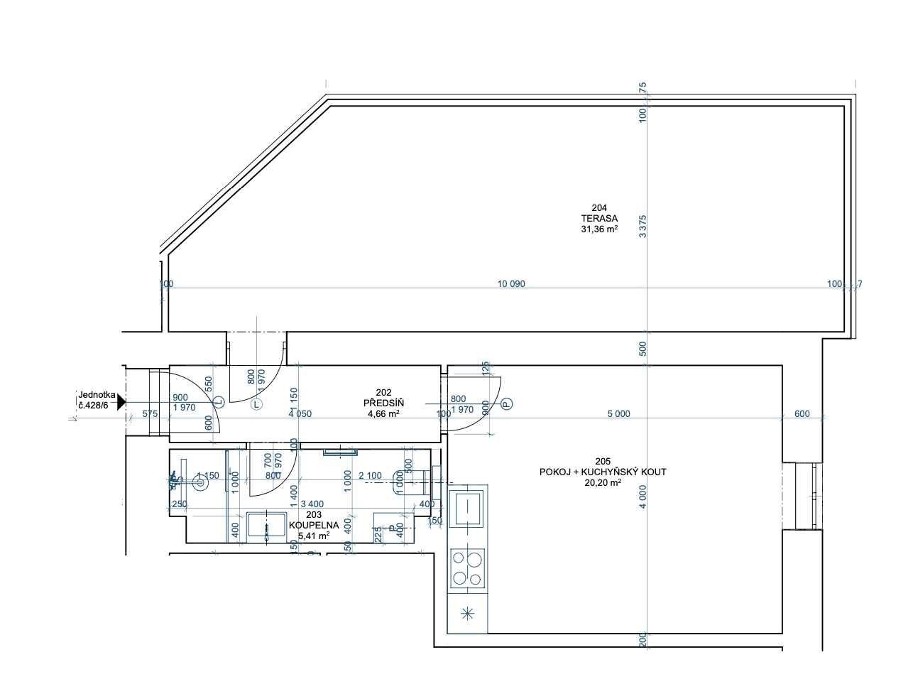 Pronájem bytu 1+kk 31 m², Elišky Přemyslovny, Praha, Praha Pronájem bytu 1+kk 31 m², Elišky Přemyslovny, Praha, Praha