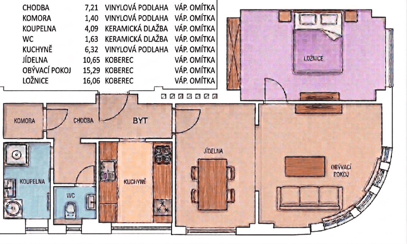 Prodej bytu 2+1 62 m², Veleslavínova, Ostrava, Moravskoslezský kraj Prodej bytu 2+1 62 m², Veleslavínova, Ostrava, Moravskoslezský kraj