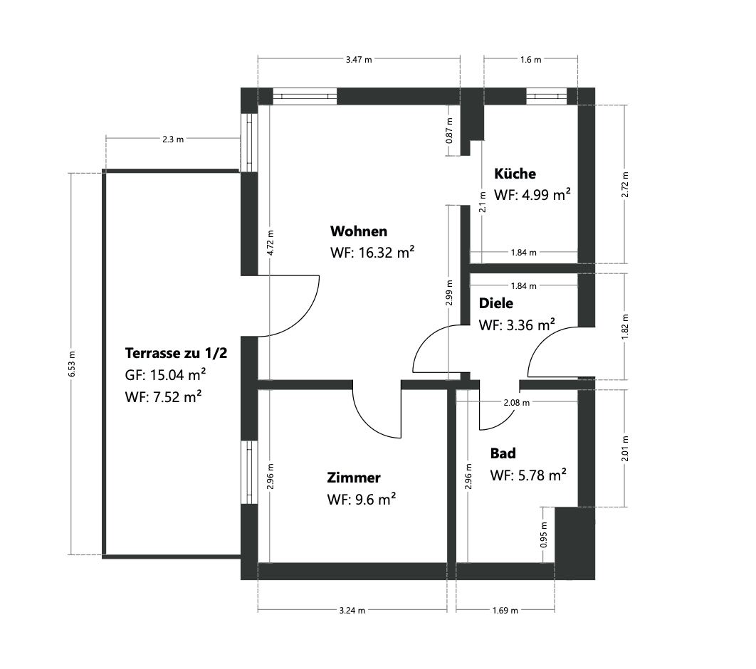 Pronájem bytu 2+1 48 m², Isarstrasse 6, Freising, Bavorsko Pronájem bytu 2+1 48 m², Isarstrasse 6, Freising, Bavorsko