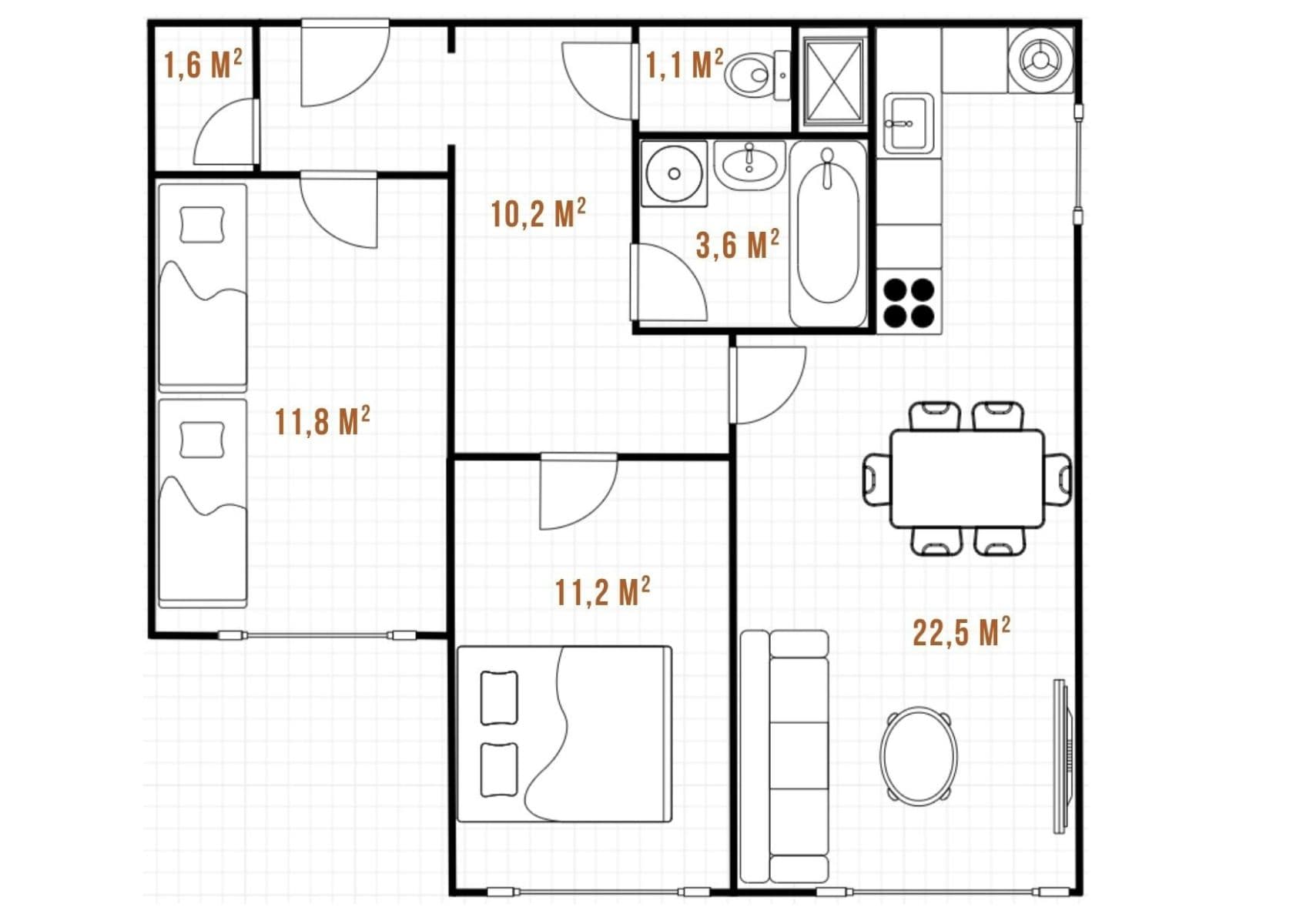 Prodej bytu 3+kk 62 m², Kubíkova, Praha, Praha Prodej bytu 3+kk 62 m², Kubíkova, Praha, Praha