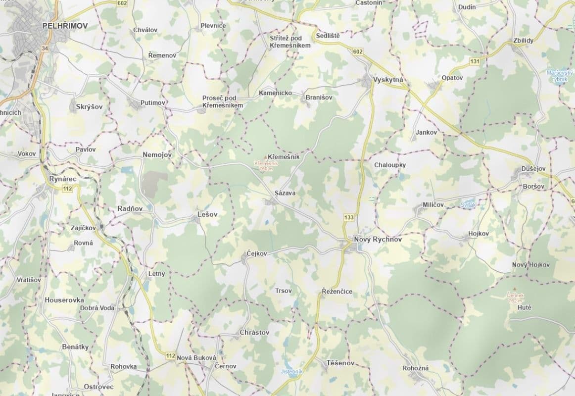 Prodej pozemku 7.780 m², Nový Rychnov, Kraj Vysočina Prodej pozemku 7.780 m², Nový Rychnov, Kraj Vysočina