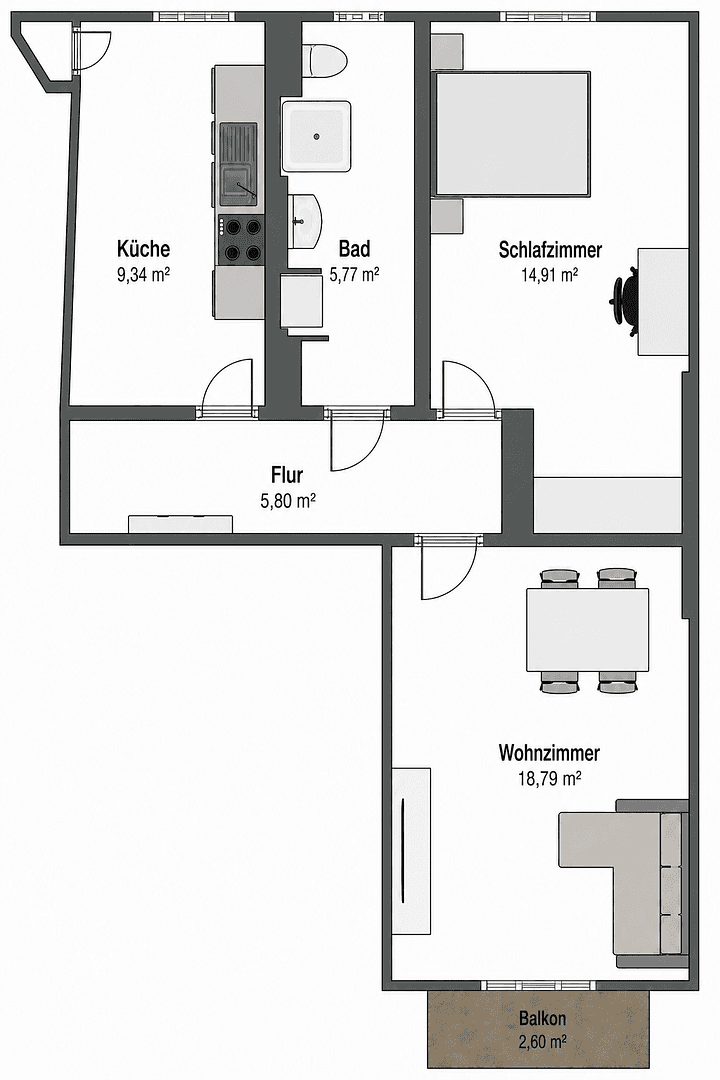 Prodej bytu 2+1 55 m², Lothringer Str. 29, Wiesbaden, Hessen Prodej bytu 2+1 55 m², Lothringer Str. 29, Wiesbaden, Hessen