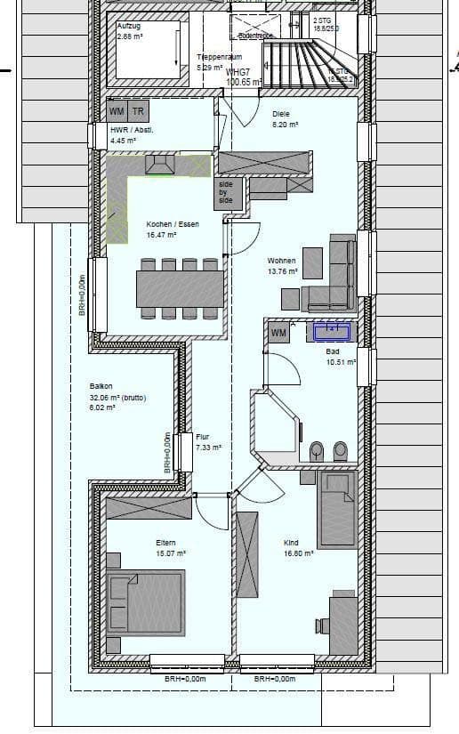 Prodej bytu 3+1 111 m², Reihdamm 15, Bad Zwischenahn, Dolní Sasko Prodej bytu 3+1 111 m², Reihdamm 15, Bad Zwischenahn, Dolní Sasko