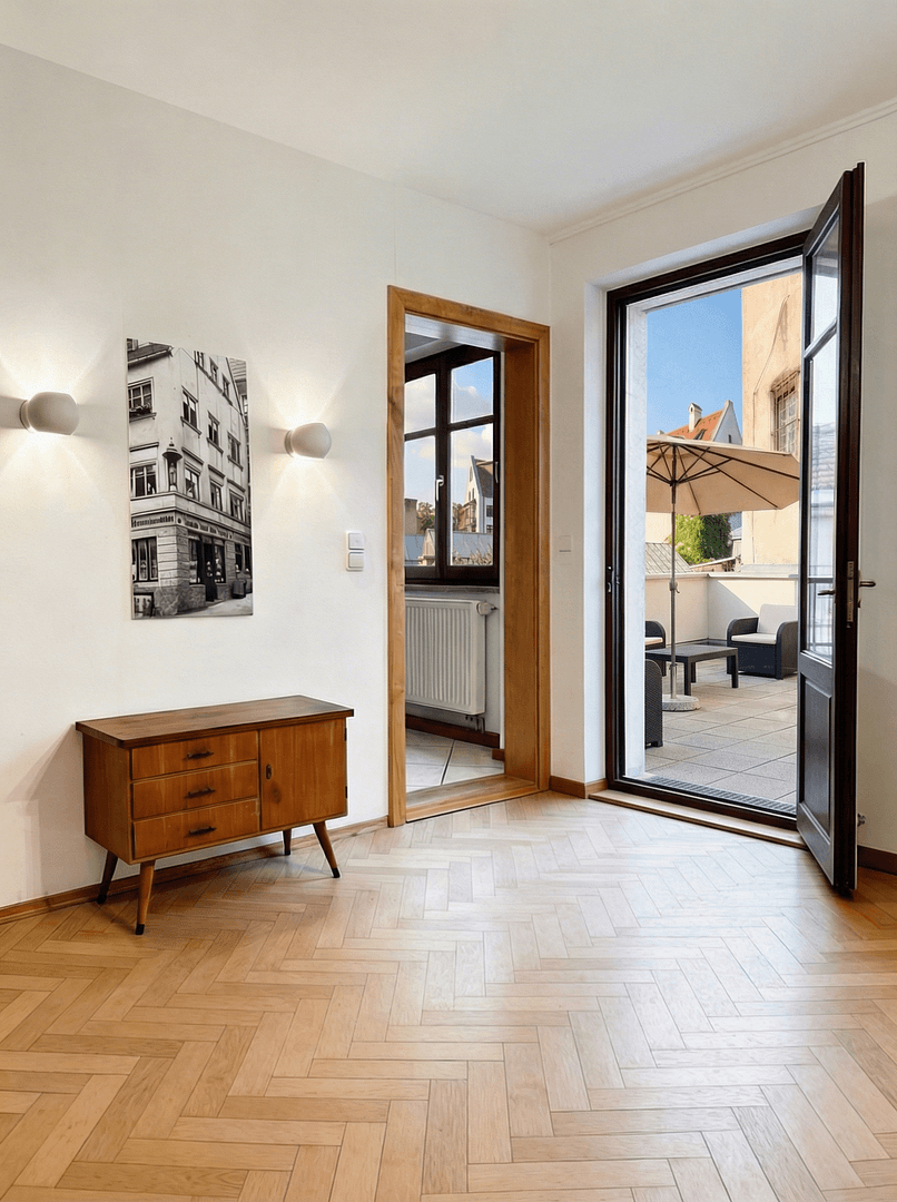 Pronájem bytu 113 m², Predigerberg 14, Augsburg, Bavorsko Pronájem bytu 113 m², Predigerberg 14, Augsburg, Bavorsko