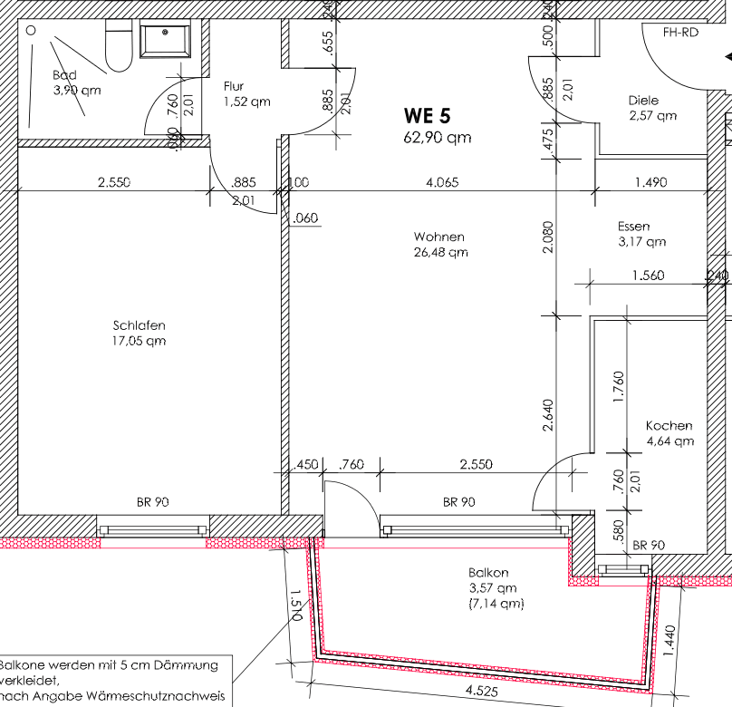 Pronájem bytu 2+1 63 m², Gerresheimer Straße 104, Hilden, Severní Porýní-Vestfálsko Pronájem bytu 2+1 63 m², Gerresheimer Straße 104, Hilden, Severní Porýní-Vestfálsko