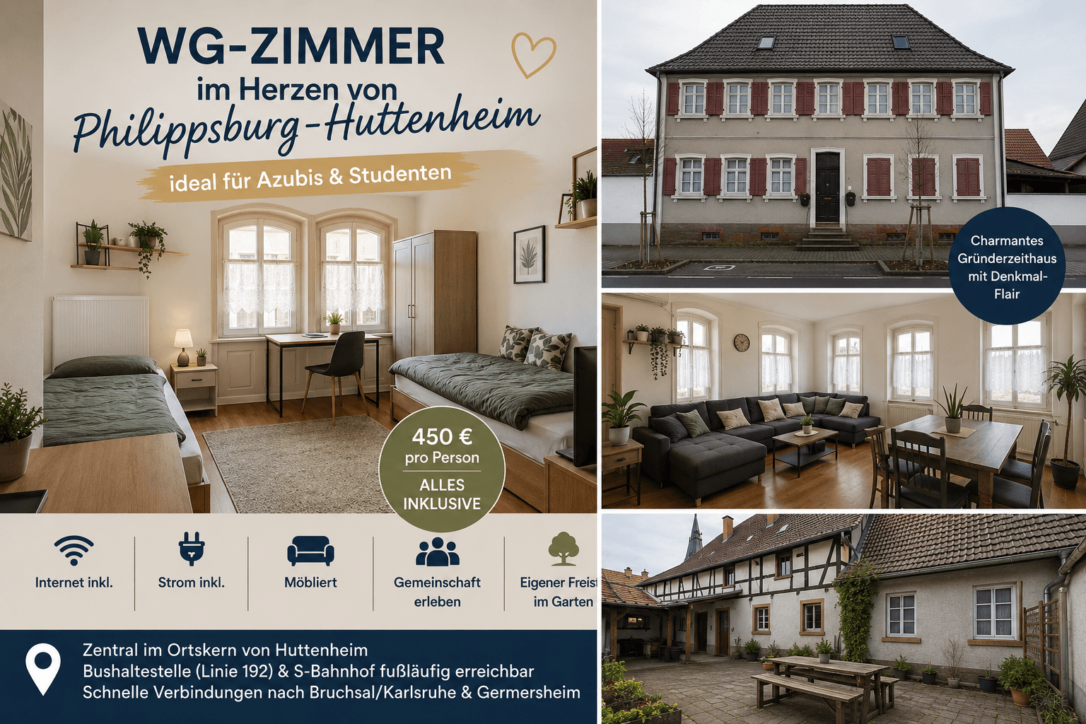 Pronájem bytu 4+1 25 m², Philippsburg, Bádensko-Württembersko Pronájem bytu 4+1 25 m², Philippsburg, Bádensko-Württembersko