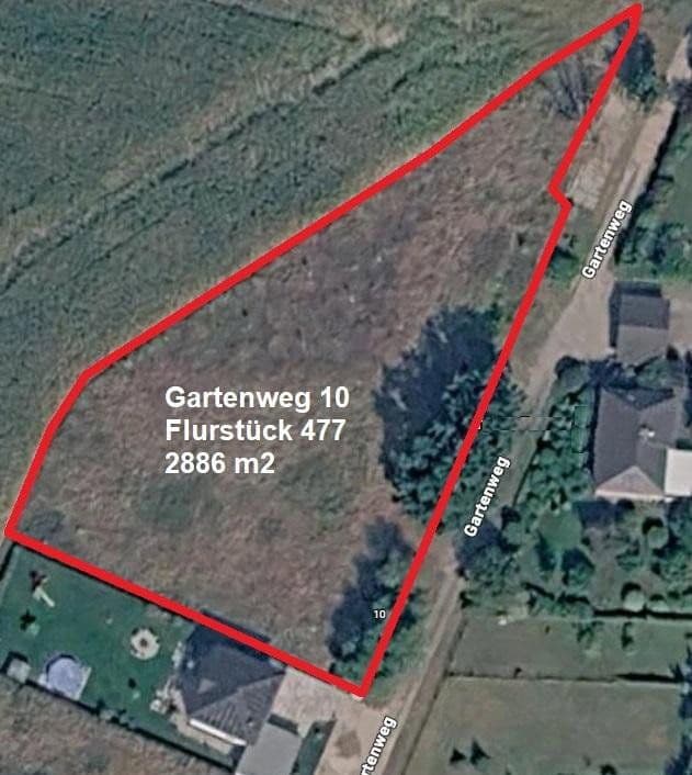 Prodej pozemku 2.886 m², Gartenweg 10, Seeblick, Braniborsko Prodej pozemku 2.886 m², Gartenweg 10, Seeblick, Braniborsko