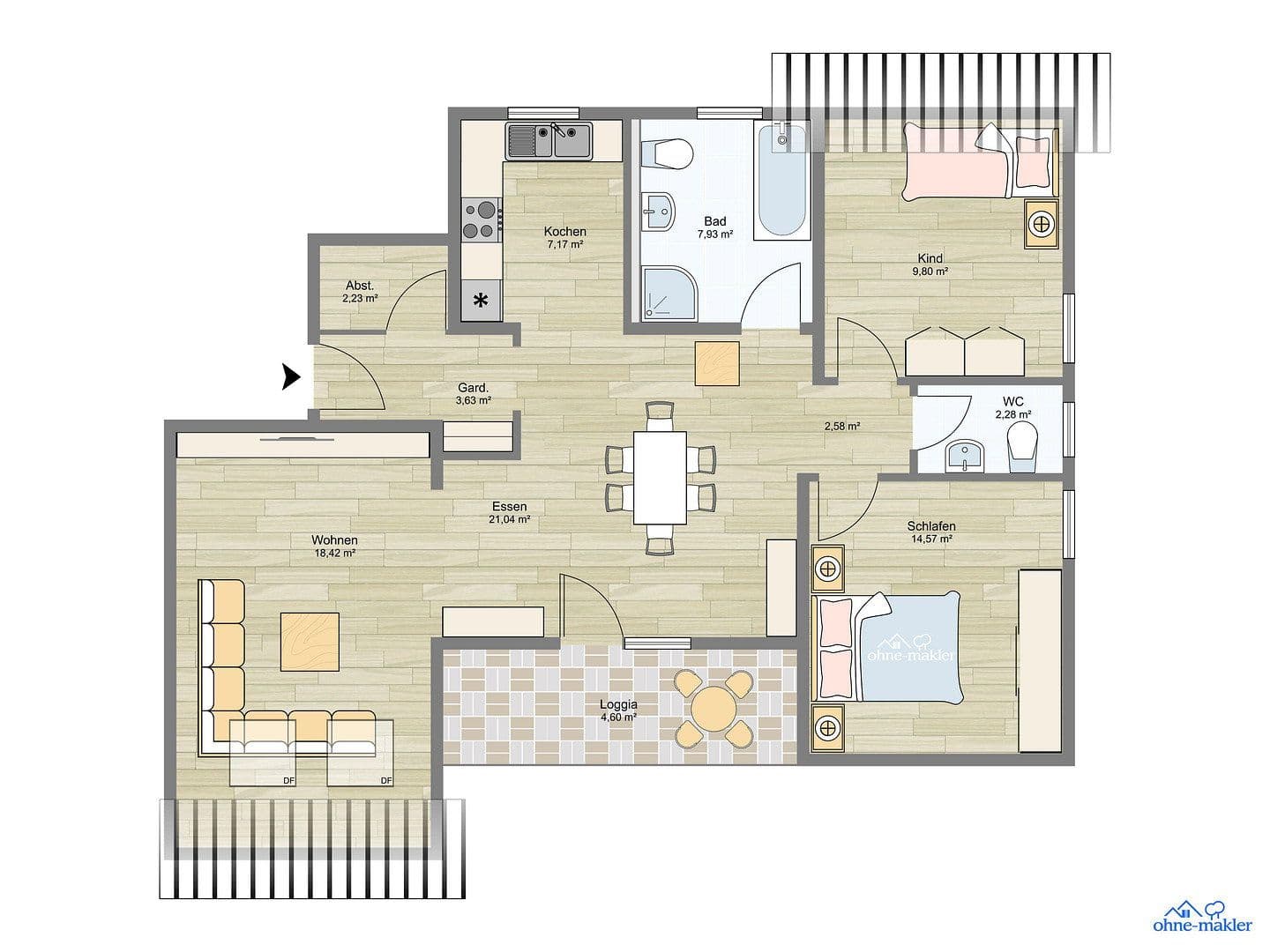 Prodej bytu 3+kk 95 m², Hagenbüchach, Bavorsko Prodej bytu 3+kk 95 m², Hagenbüchach, Bavorsko