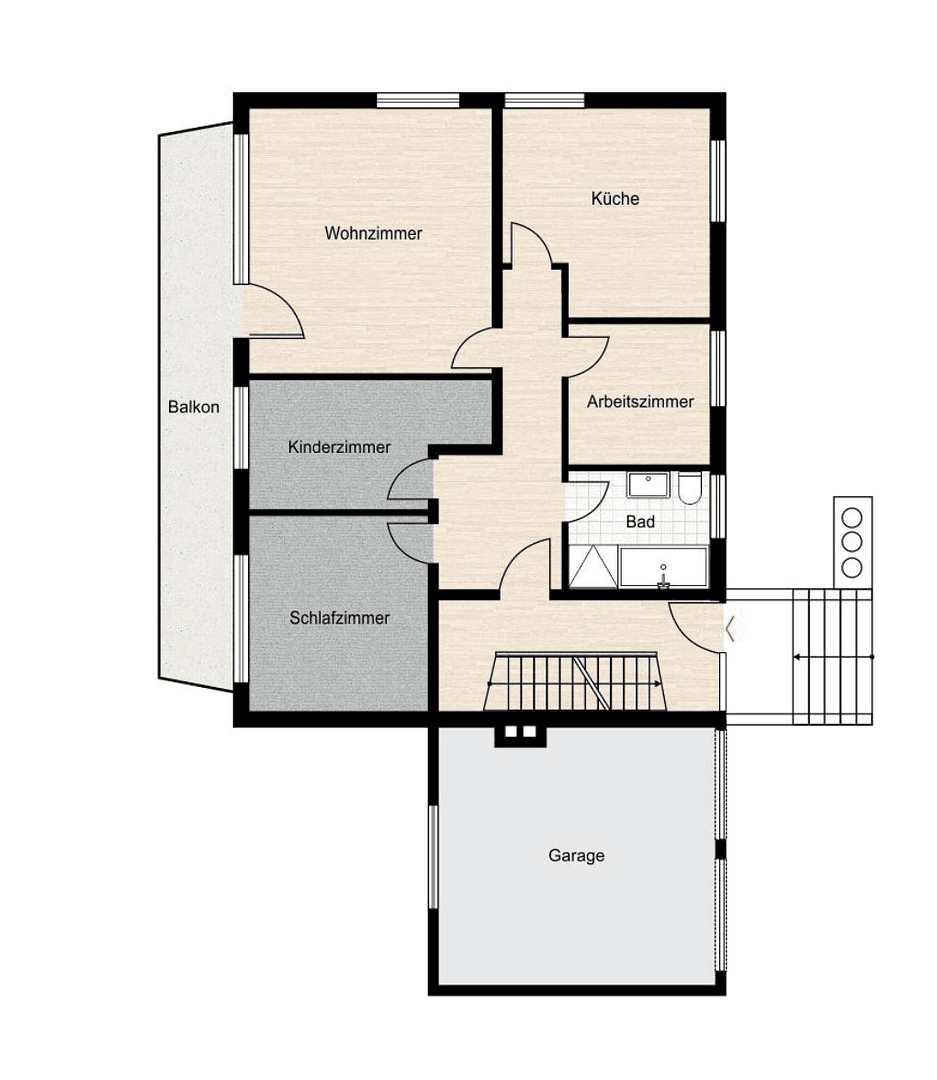 Pronájem bytu 4+1 94 m², An der Schafweide 43, Bad Salzdetfurth, Dolní Sasko Pronájem bytu 4+1 94 m², An der Schafweide 43, Bad Salzdetfurth, Dolní Sasko