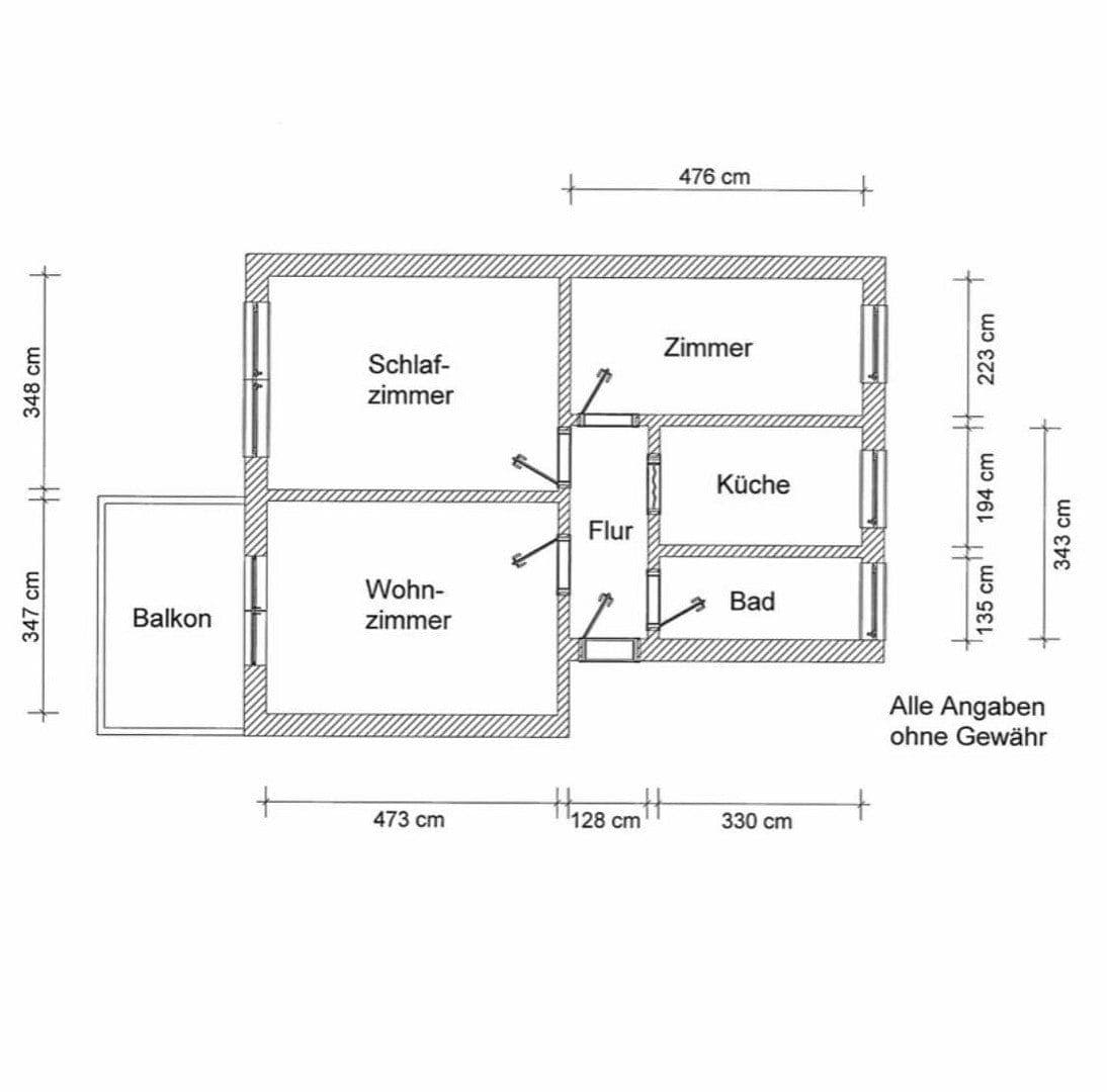 Pronájem bytu 3+1 62 m², Straße der DSF 32, Güstrow, Mecklenburg-Vorpommern Pronájem bytu 3+1 62 m², Straße der DSF 32, Güstrow, Mecklenburg-Vorpommern