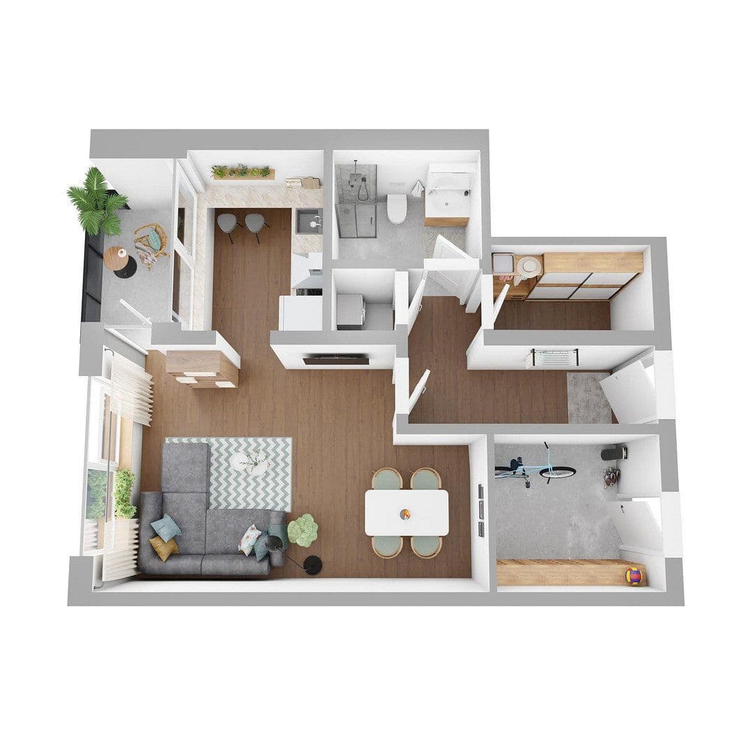 Pronájem bytu 1+1 45 m², Karl-Krösche Str. 6+8, Alfeld (Leine), Dolní Sasko Pronájem bytu 1+1 45 m², Karl-Krösche Str. 6+8, Alfeld (Leine), Dolní Sasko
