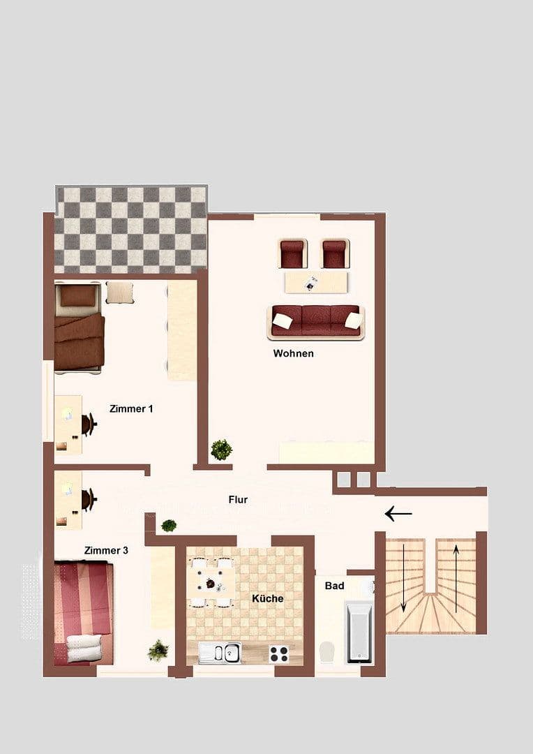 Pronájem bytu 3+kk 78 m², Am Birkenfeld 1, Wesel, Severní Porýní-Vestfálsko Pronájem bytu 3+kk 78 m², Am Birkenfeld 1, Wesel, Severní Porýní-Vestfálsko