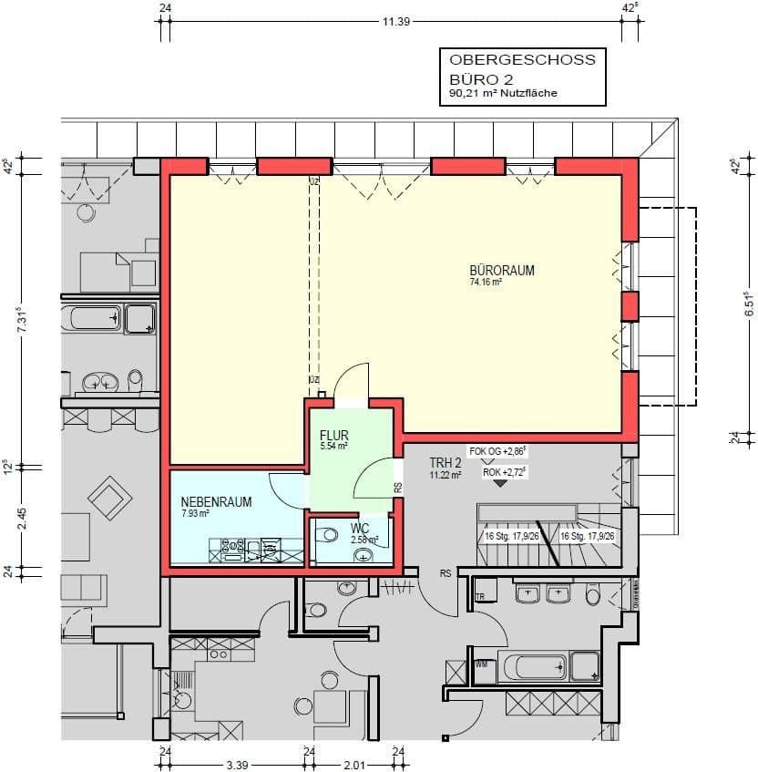 Pronájem kanceláře 90 m², Otterfing, Bavorsko Pronájem kanceláře 90 m², Otterfing, Bavorsko