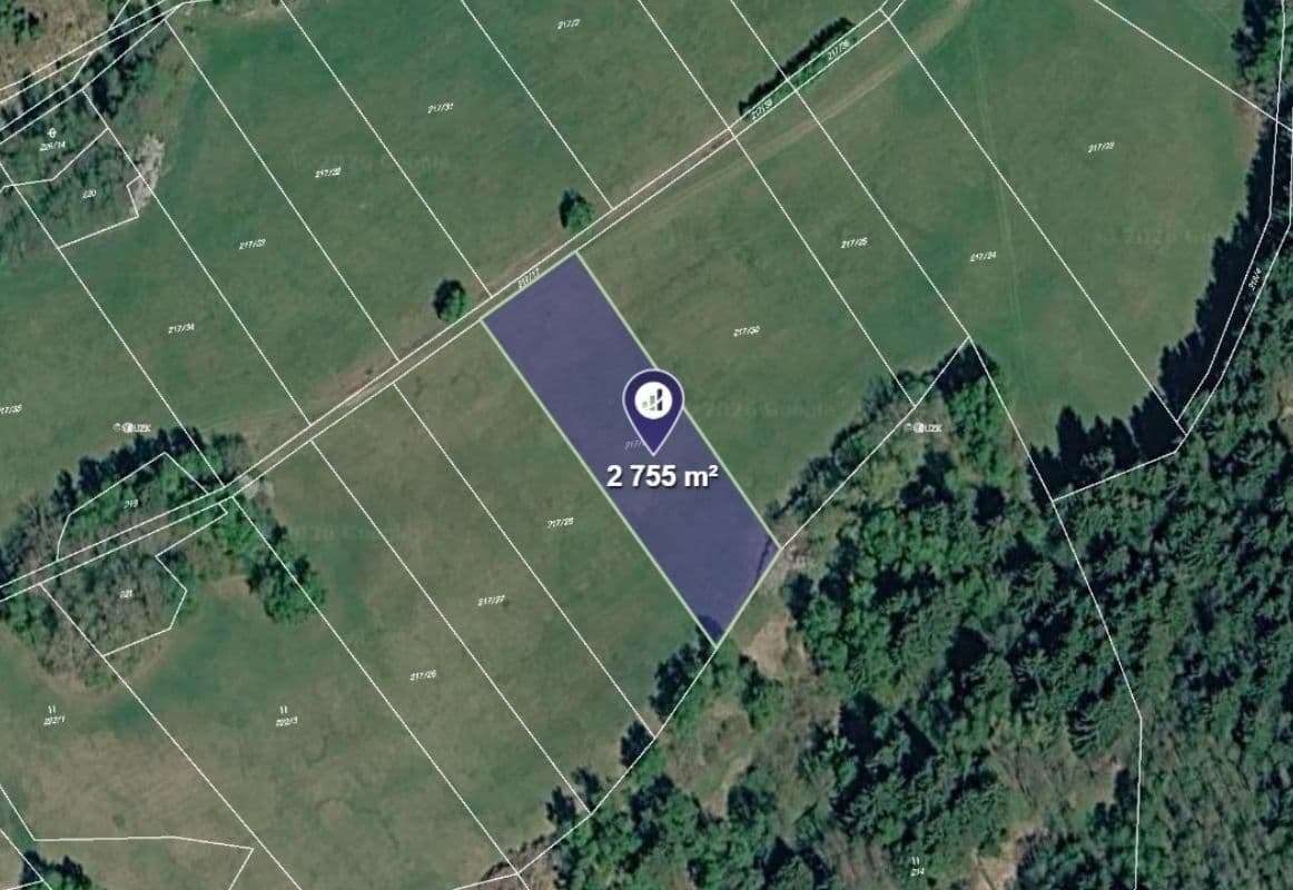 Prodej pozemku 2.755 m², Číhaň, Plzeňský kraj Prodej pozemku 2.755 m², Číhaň, Plzeňský kraj
