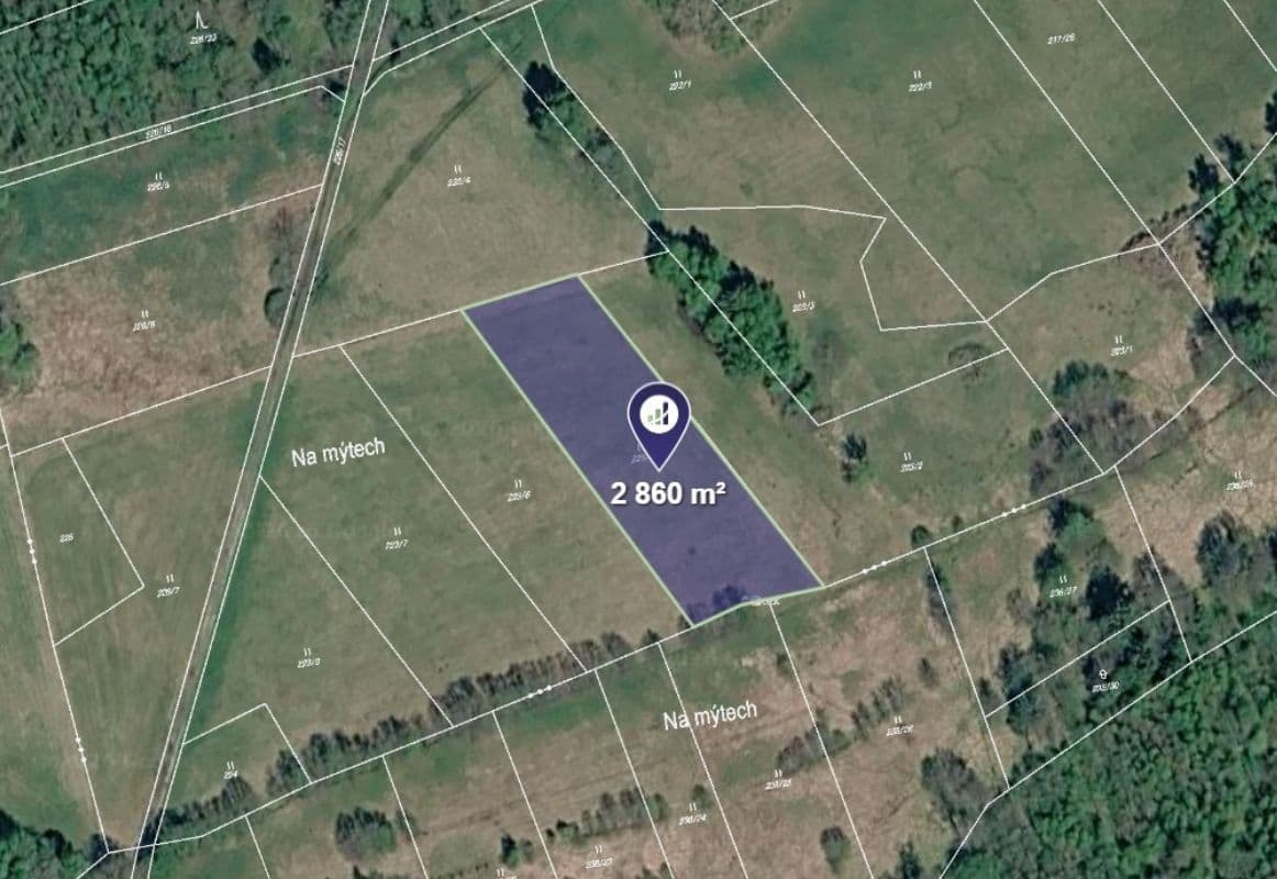 Prodej pozemku 2.860 m², Číhaň, Plzeňský kraj Prodej pozemku 2.860 m², Číhaň, Plzeňský kraj