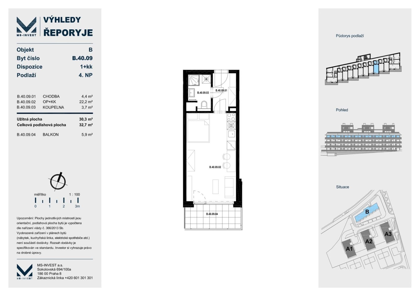 Pronájem bytu 1+kk 32 m², Jáchymovská, Praha, Praha Pronájem bytu 1+kk 32 m², Jáchymovská, Praha, Praha