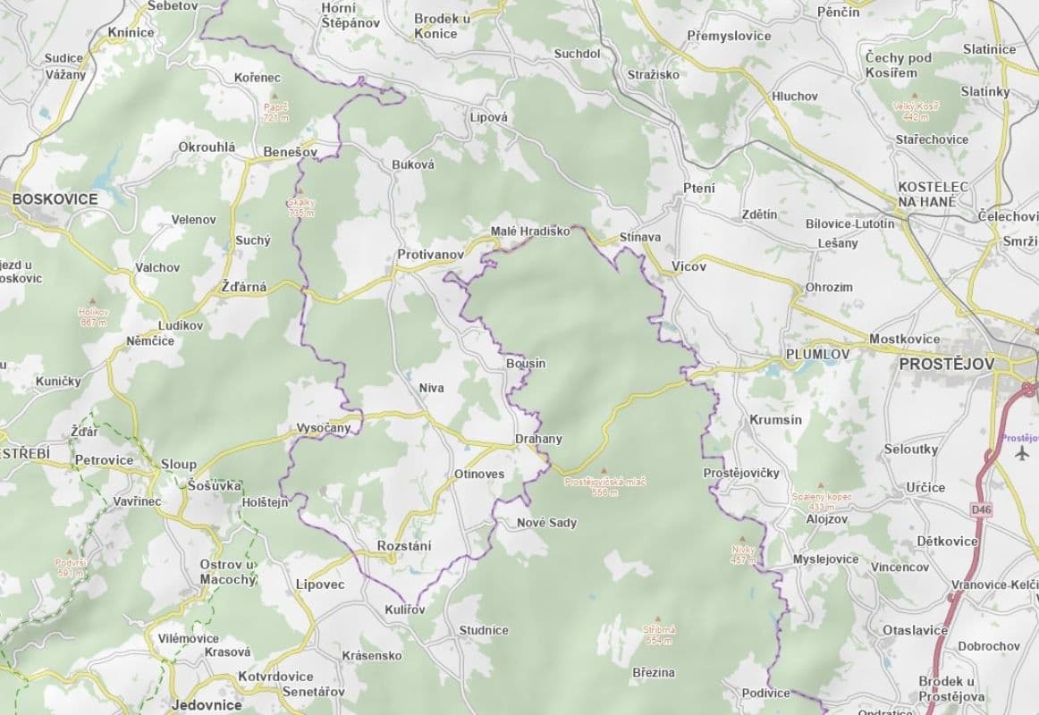 Prodej pozemku 4.257 m², Bousín, Olomoucký kraj Prodej pozemku 4.257 m², Bousín, Olomoucký kraj