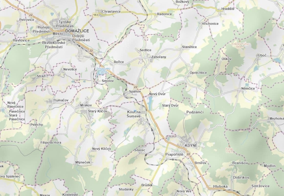 Prodej pozemku 3.190 m², Kout na Šumavě, Plzeňský kraj Prodej pozemku 3.190 m², Kout na Šumavě, Plzeňský kraj