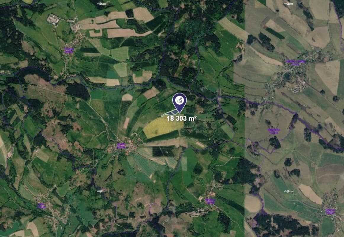 Prodej pozemku 18.303 m², Jimramov, Kraj Vysočina Prodej pozemku 18.303 m², Jimramov, Kraj Vysočina