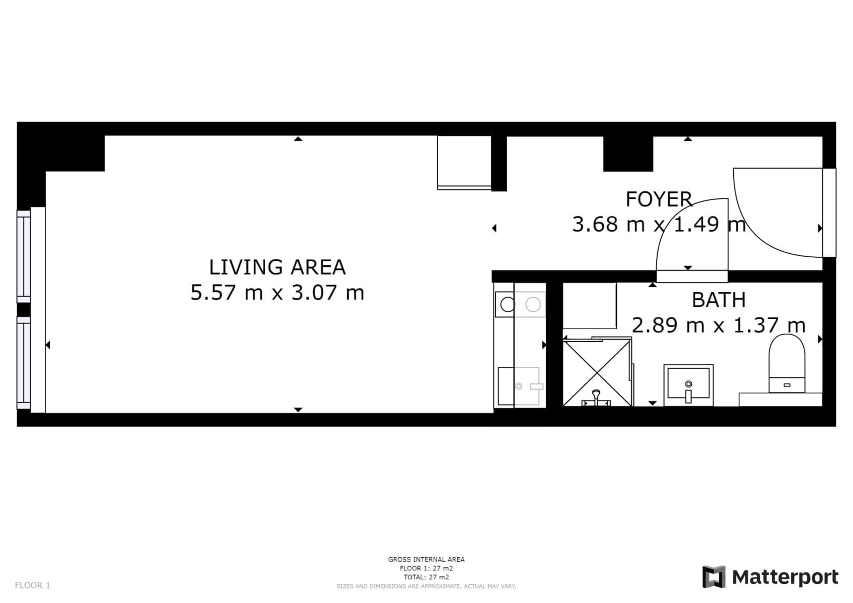 Pronájem bytu 1+kk 26 m², Peroutkova, Praha, Praha Pronájem bytu 1+kk 26 m², Peroutkova, Praha, Praha
