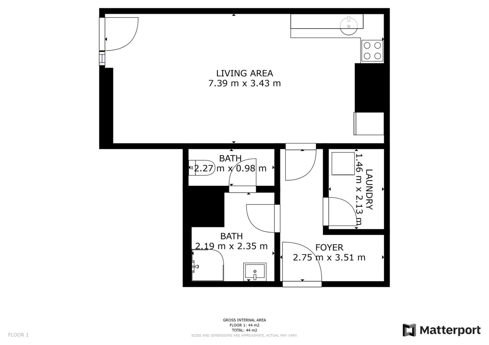 Pronájem bytu 1+kk 43 m², Olšanská, Praha, Praha Pronájem bytu 1+kk 43 m², Olšanská, Praha, Praha