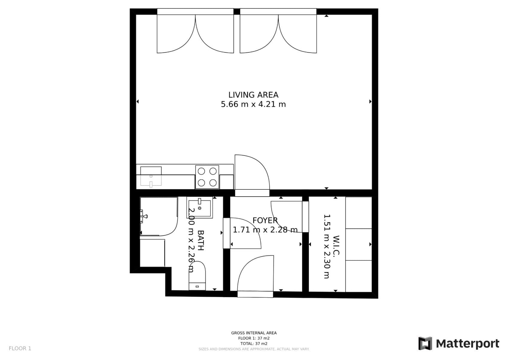 Pronájem bytu 1+kk 37 m², Toufarova, Praha, Praha Pronájem bytu 1+kk 37 m², Toufarova, Praha, Praha