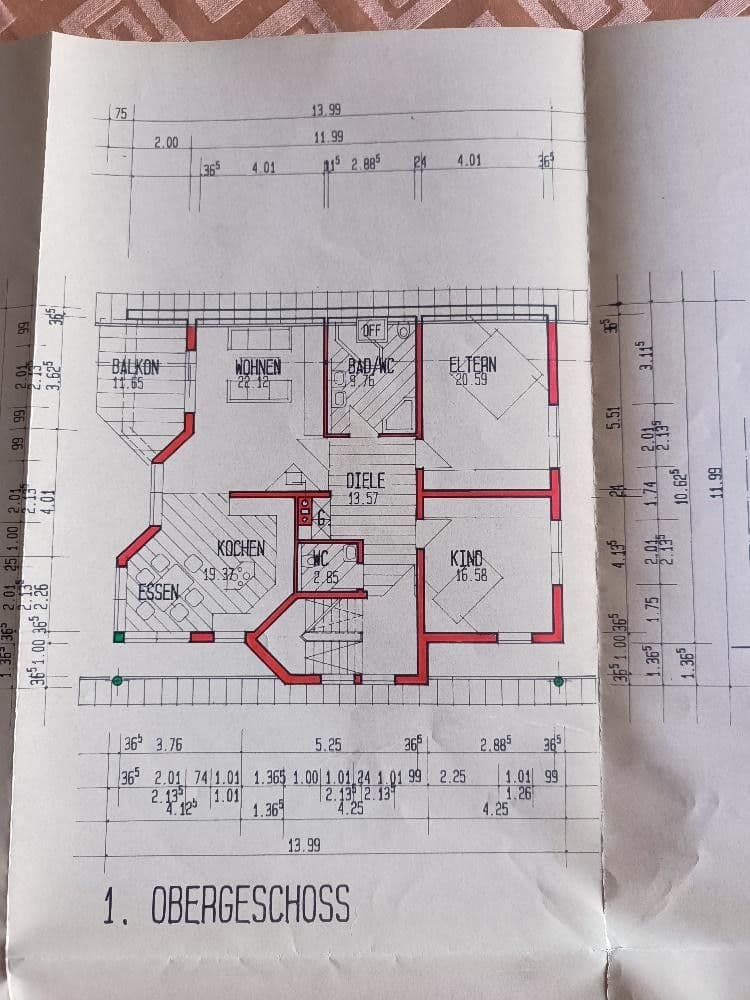 Pronájem bytu 4+1 108 m², Einhausen, Hessen Pronájem bytu 4+1 108 m², Einhausen, Hessen