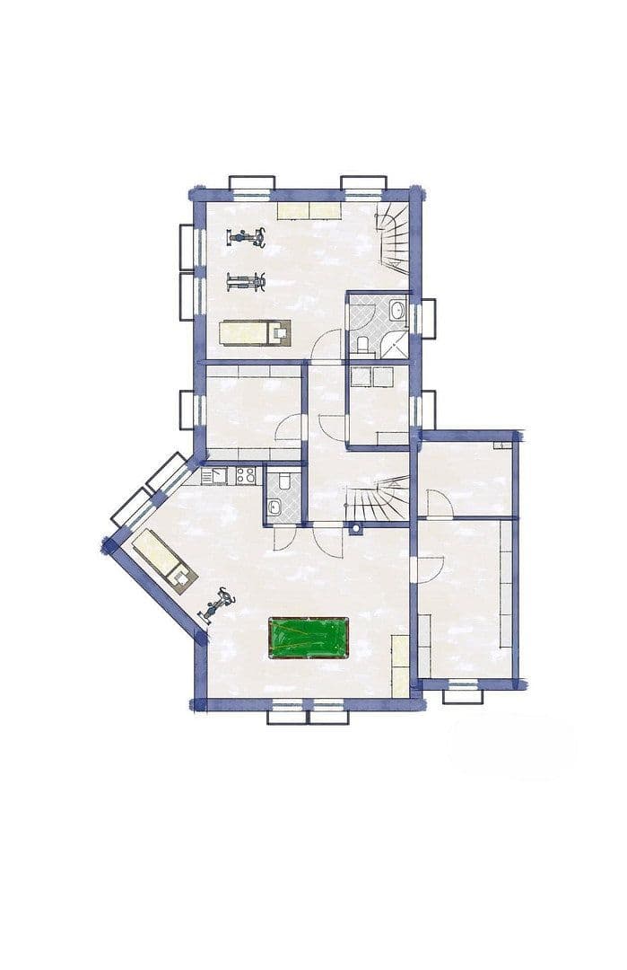Pronájem domu 216 m², pozemek 416 m², Bachstr. 12, Orthofen, Bavorsko Pronájem domu 216 m², pozemek 416 m², Bachstr. 12, Orthofen, Bavorsko