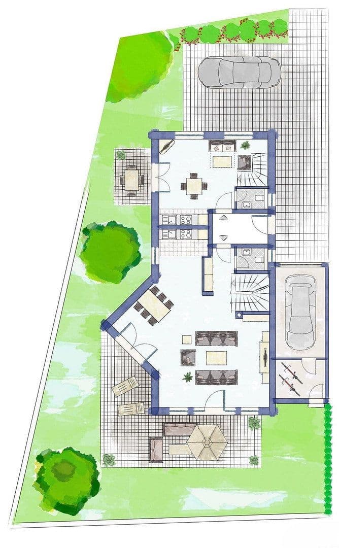Pronájem domu 216 m², pozemek 416 m², Bachstr. 12, Orthofen, Bavorsko Pronájem domu 216 m², pozemek 416 m², Bachstr. 12, Orthofen, Bavorsko