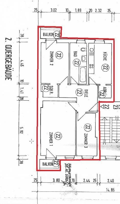 Prodej bytu 3+1 85 m², Schönhauser Allee 74, Berlin, Berlín Prodej bytu 3+1 85 m², Schönhauser Allee 74, Berlin, Berlín