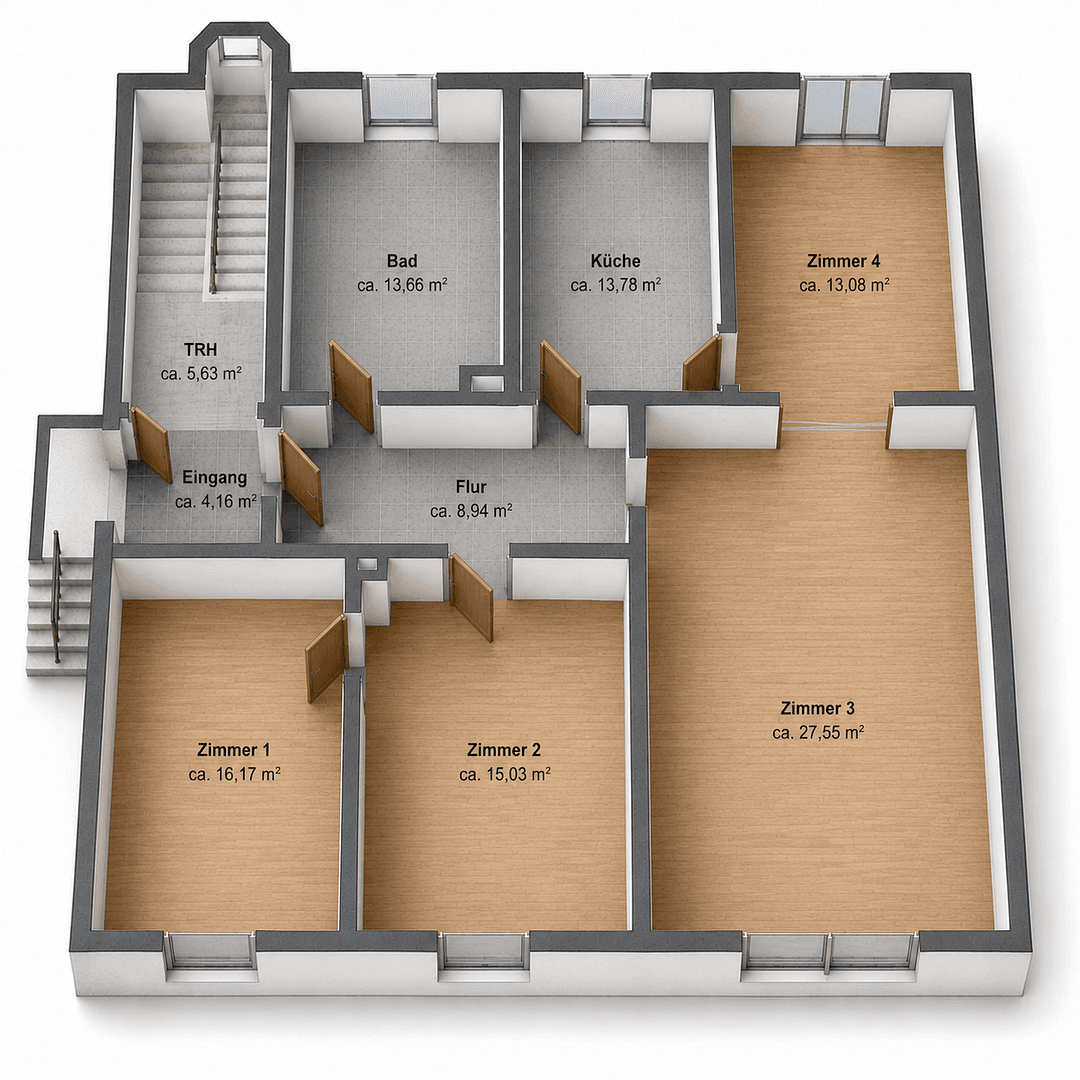 Prodej bytu 4+1 109 m², Niederstraße 9, Recklinghausen, Severní Porýní-Vestfálsko Prodej bytu 4+1 109 m², Niederstraße 9, Recklinghausen, Severní Porýní-Vestfálsko
