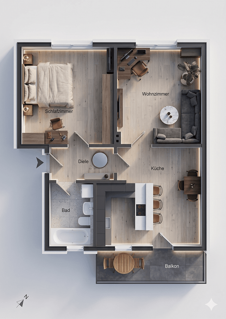 Pronájem bytu 2+1 62 m², Escherstraße 60, Köln, Severní Porýní-Vestfálsko Pronájem bytu 2+1 62 m², Escherstraße 60, Köln, Severní Porýní-Vestfálsko