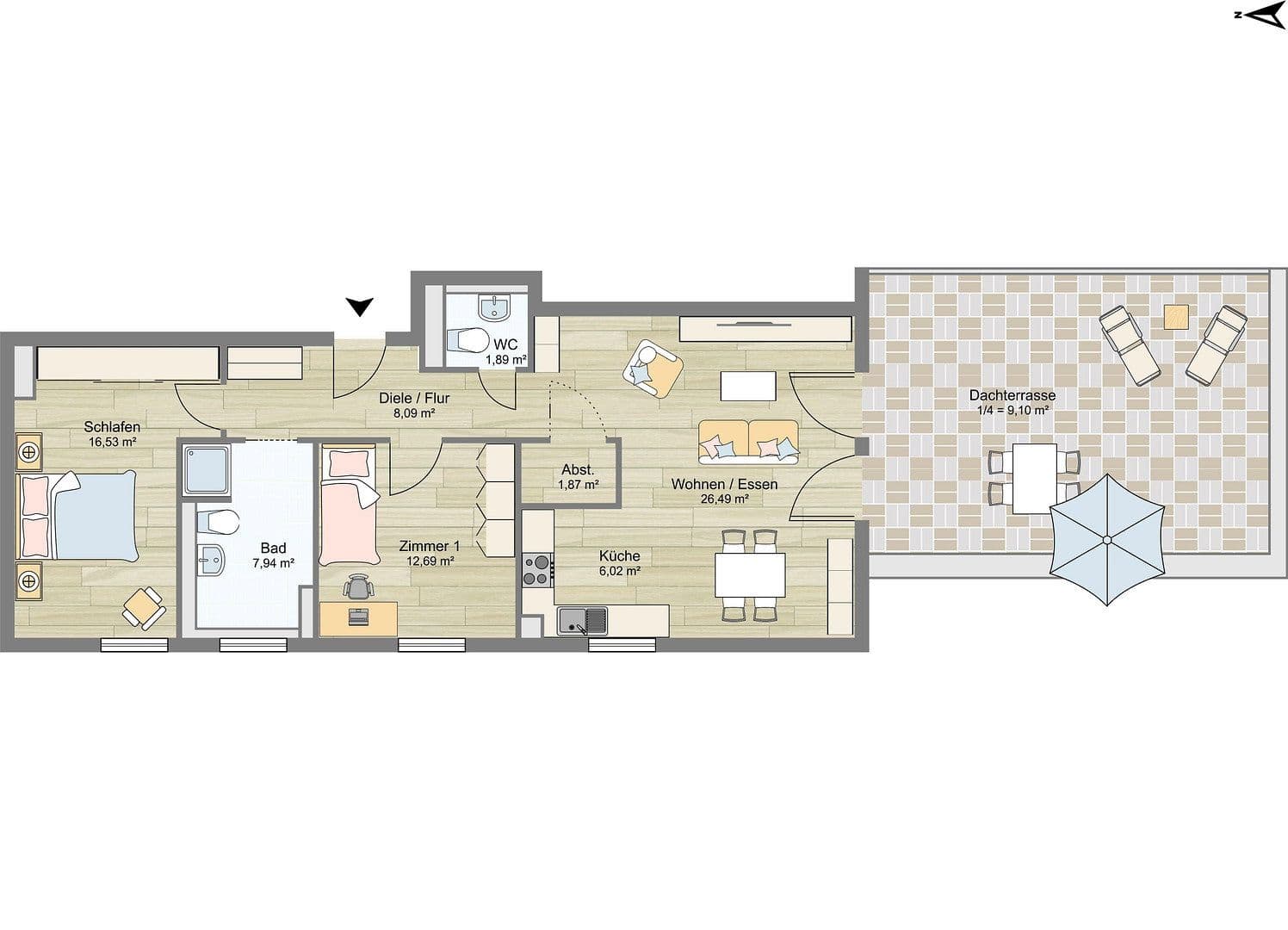 Prodej bytu 3+1 91 m², Herrenberg, Bádensko-Württembersko Prodej bytu 3+1 91 m², Herrenberg, Bádensko-Württembersko