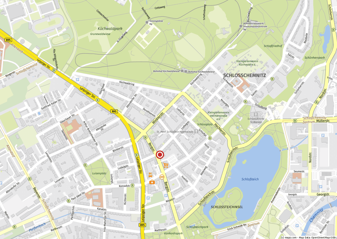 Prodej bytu 2+1 53 m², Bergstr. 42, Chemnitz, Sasko Prodej bytu 2+1 53 m², Bergstr. 42, Chemnitz, Sasko