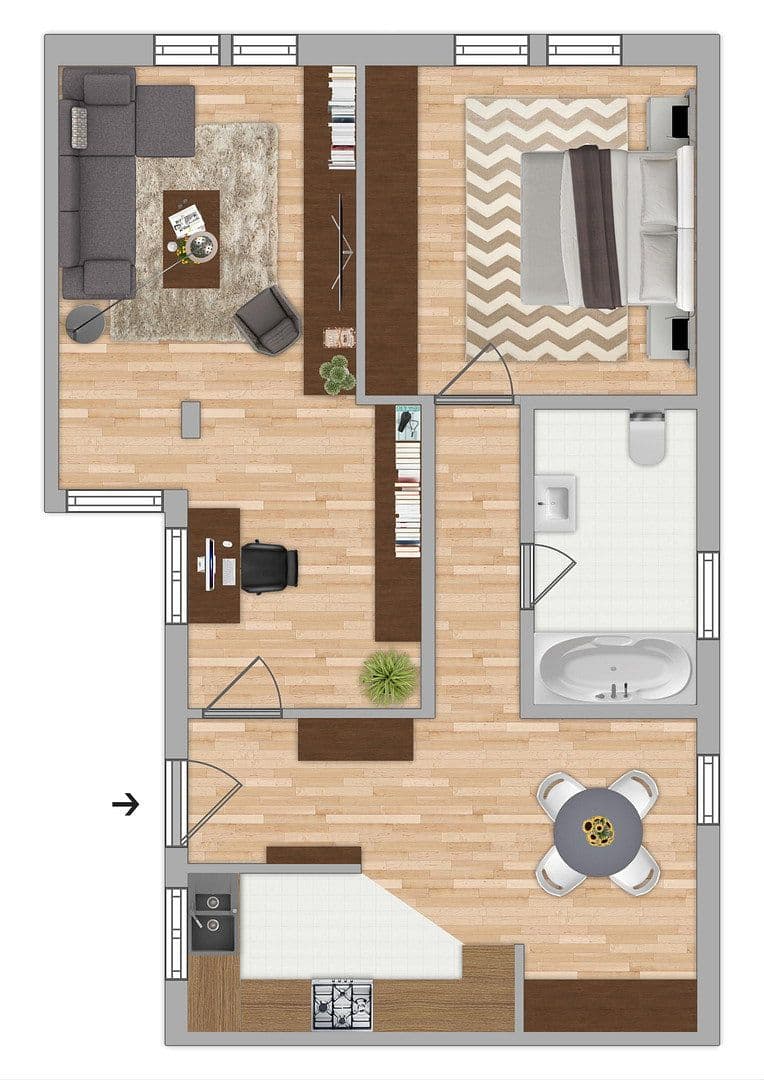 Pronájem bytu 2+1 79 m², Rathausstraße 7, Hofheim am Taunus, Hessen Pronájem bytu 2+1 79 m², Rathausstraße 7, Hofheim am Taunus, Hessen