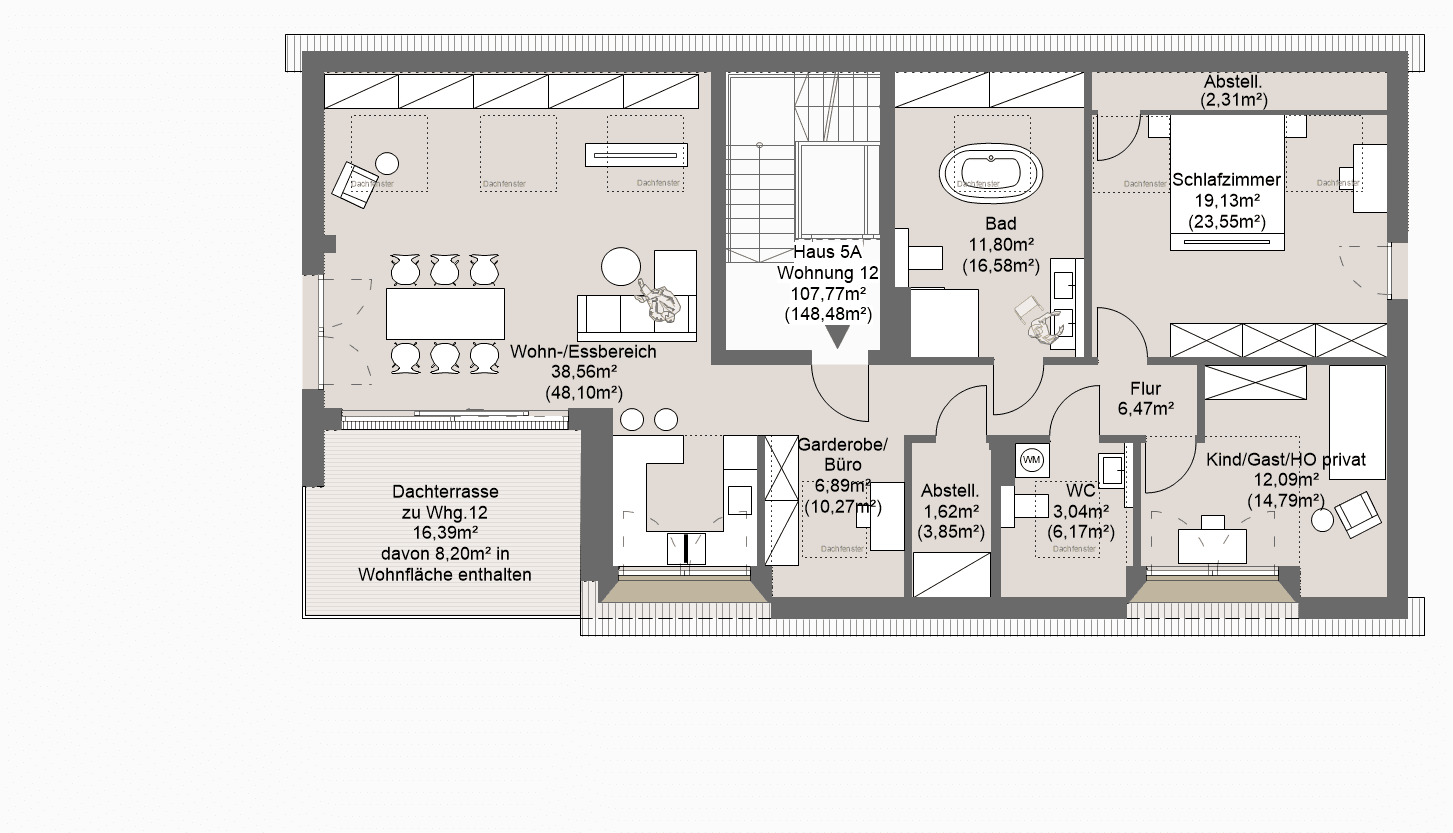 Prodej bytu 3+kk 108 m², Grafing bei München, Bavorsko Prodej bytu 3+kk 108 m², Grafing bei München, Bavorsko