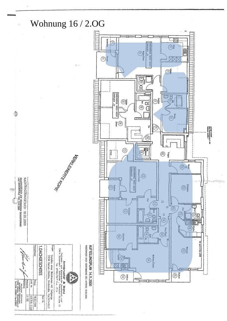Prodej bytu 4+1 102 m², Kirchstrasse 20, Kernen im Remstal, Bádensko-Württembersko Prodej bytu 4+1 102 m², Kirchstrasse 20, Kernen im Remstal, Bádensko-Württembersko