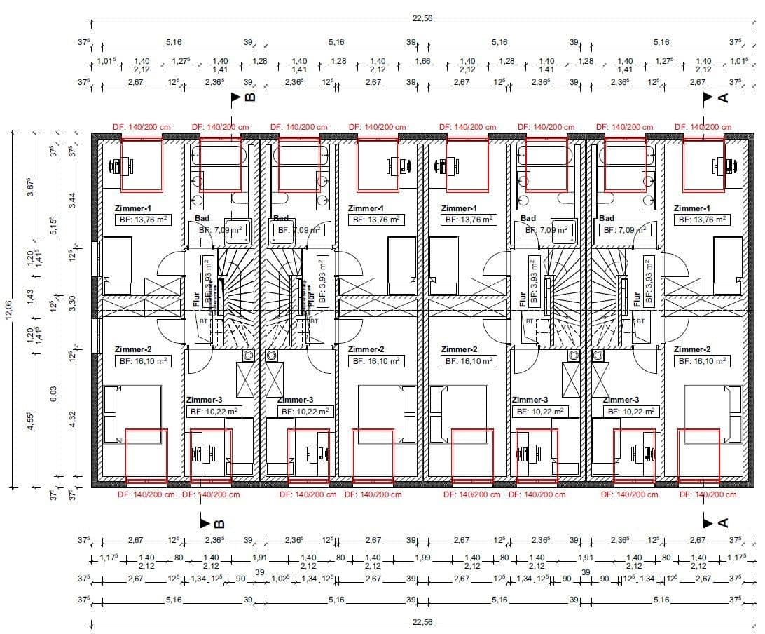 Pronájem domu 112 m², pozemek 151 m², Am Neufeld 34b, Frankfurt am Main, Hessen Pronájem domu 112 m², pozemek 151 m², Am Neufeld 34b, Frankfurt am Main, Hessen