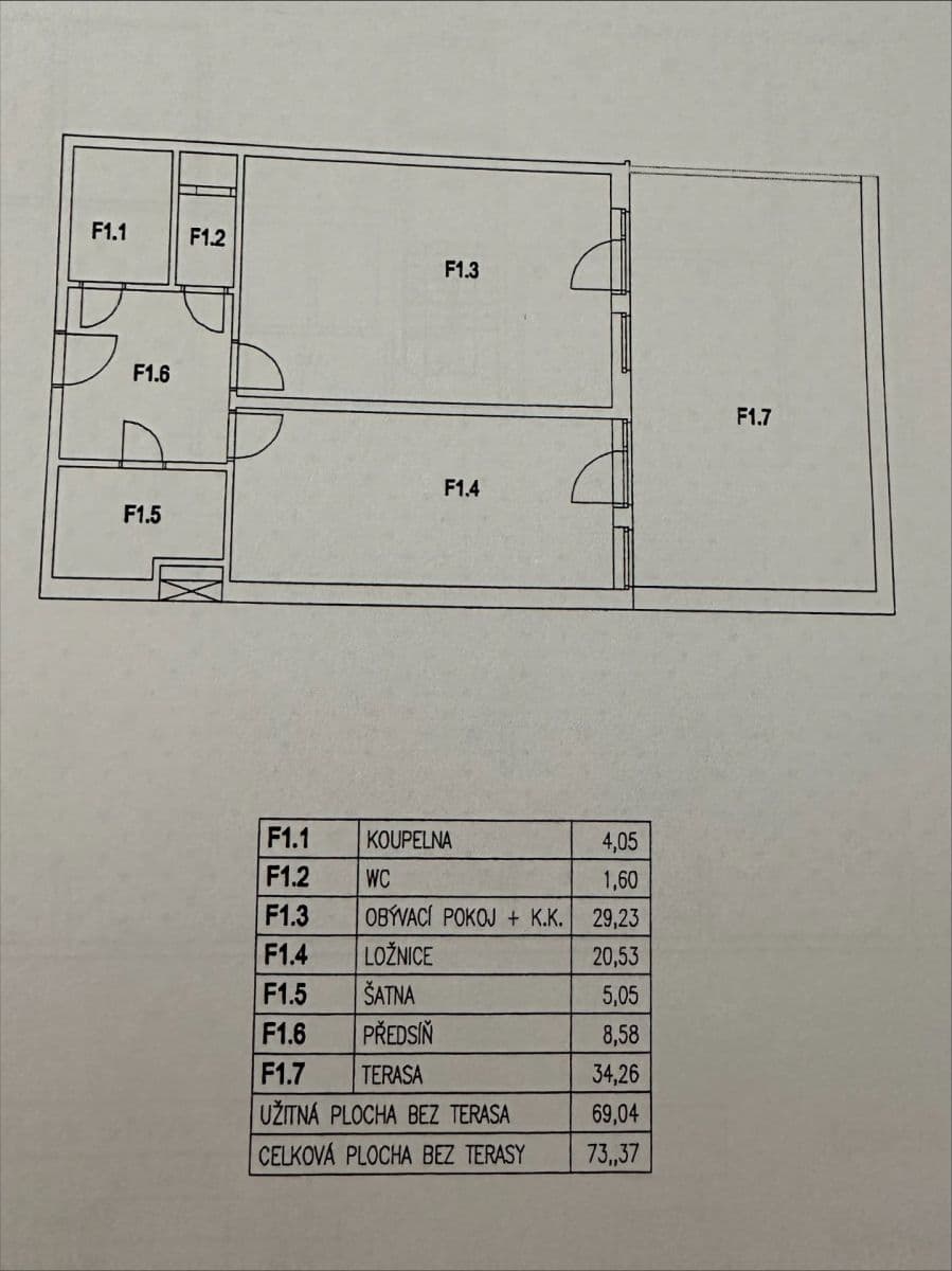 Pronájem bytu 2+kk 73 m², Panuškova, Praha, Praha Pronájem bytu 2+kk 73 m², Panuškova, Praha, Praha