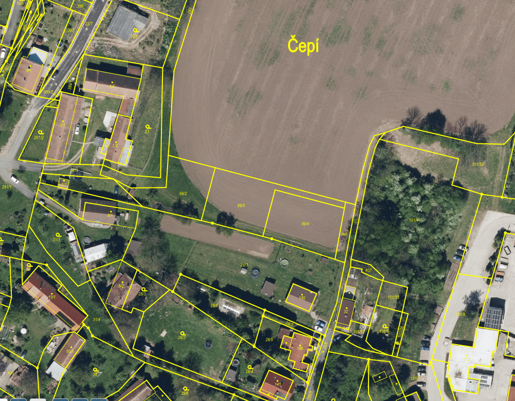 Prodej pozemku 1.961 m², Čepí, Pardubický kraj Prodej pozemku 1.961 m², Čepí, Pardubický kraj